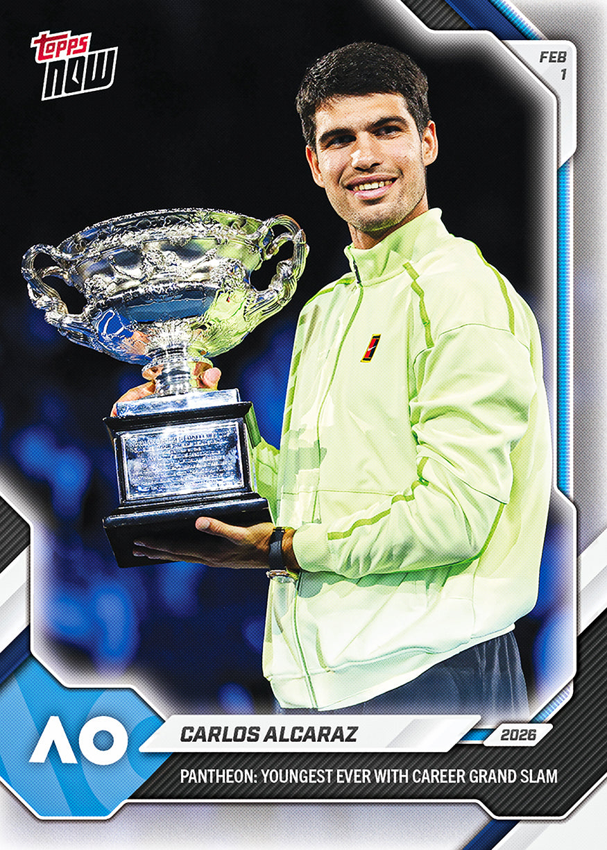 Carlos Alcaraz 2026 Topps NOW Tennis card 11