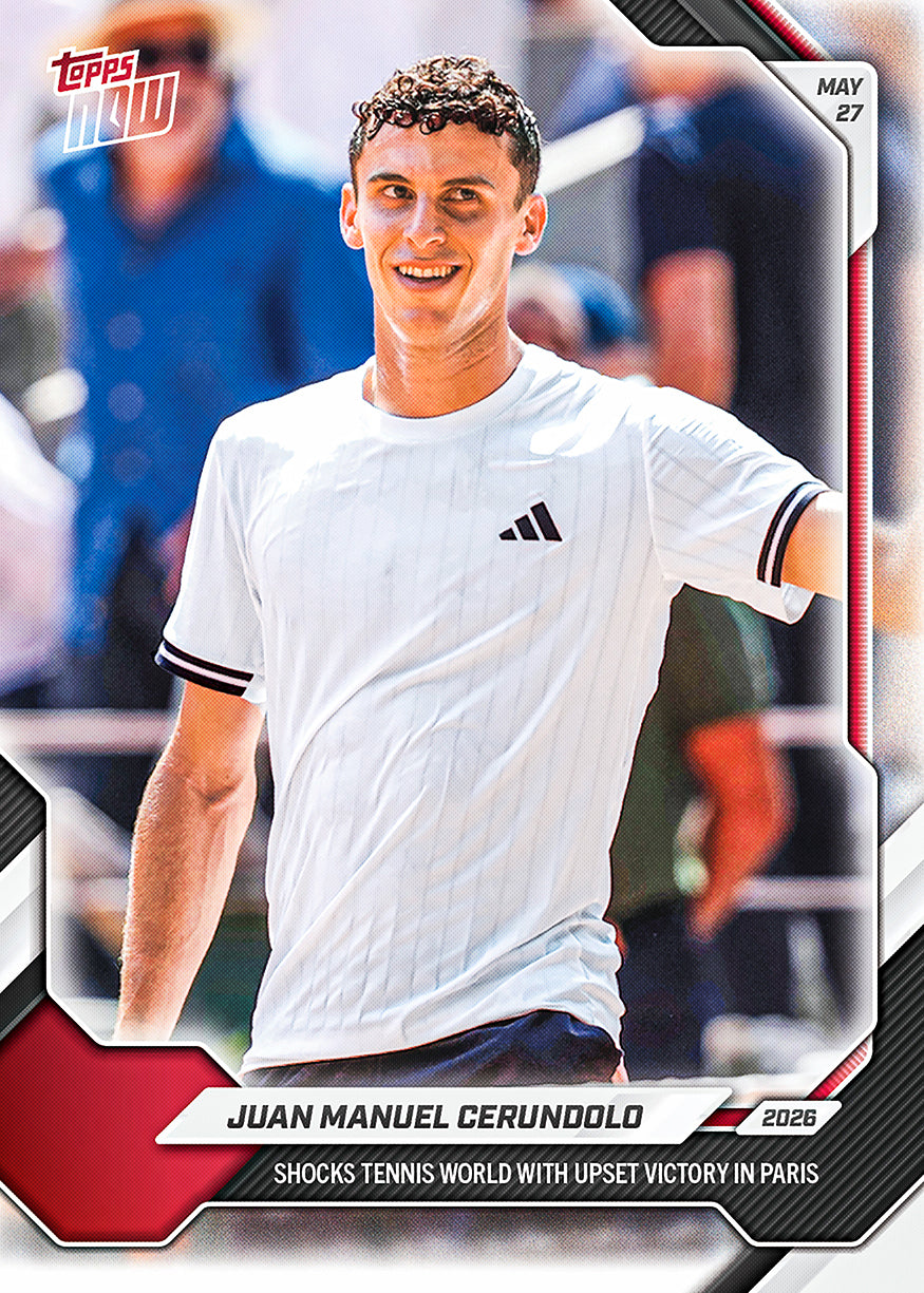 Juan Manuel Cerundolo 2026 Tennis Topps NOW card 14