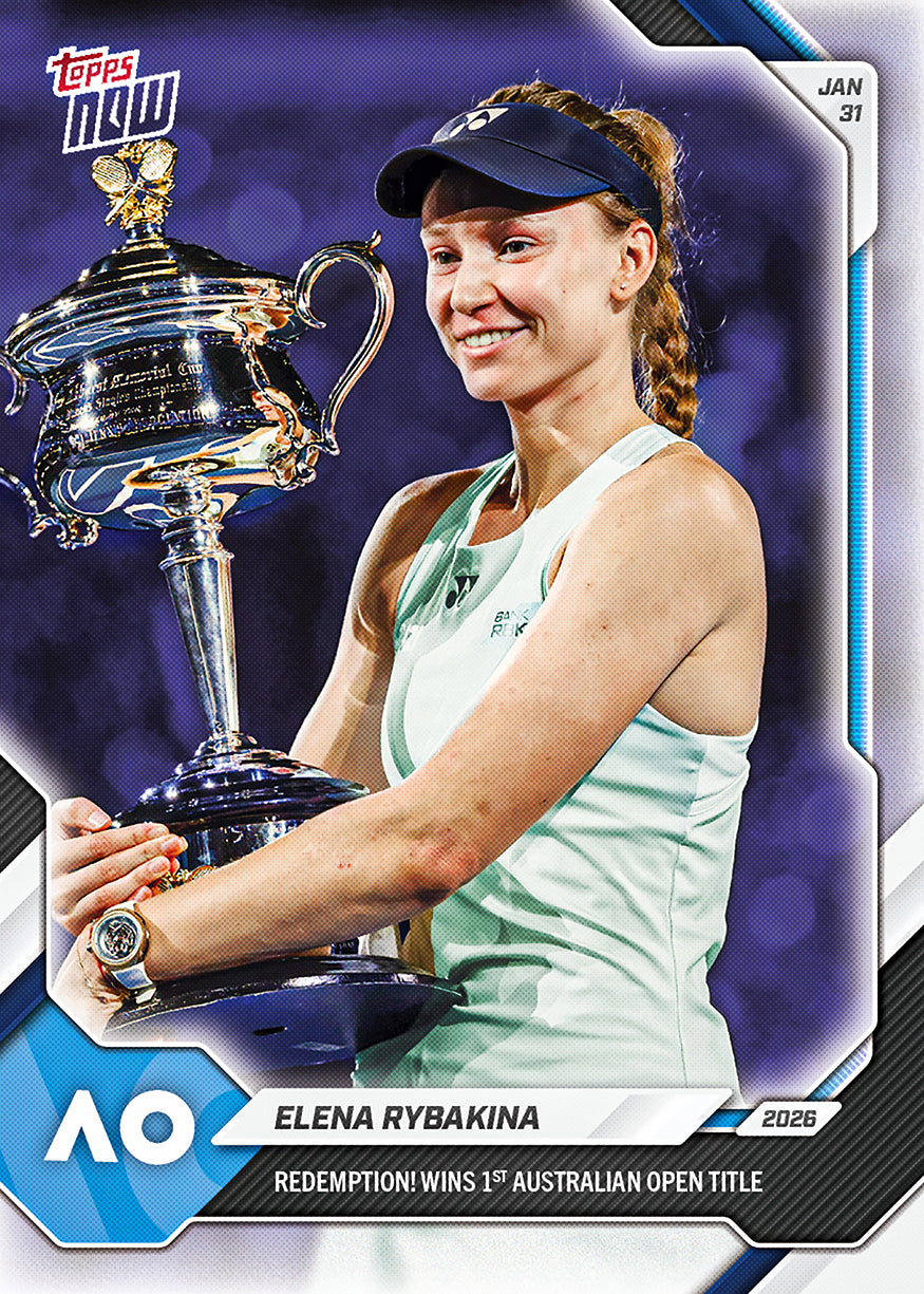 Elena Rybakina 2026 Tennis Topps NOW card 10