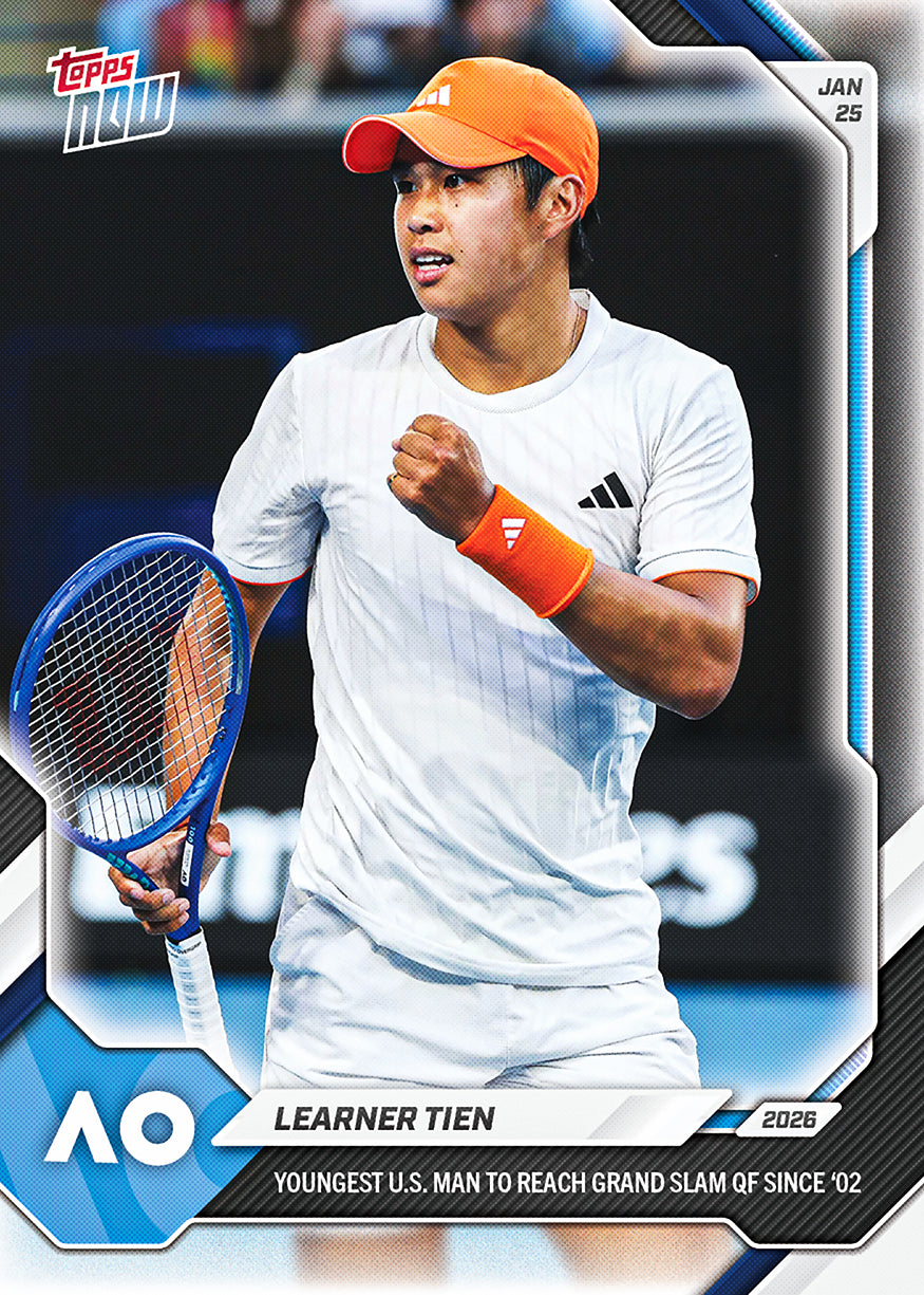 Learner Tien 2026 Tennis Topps NOW card 3