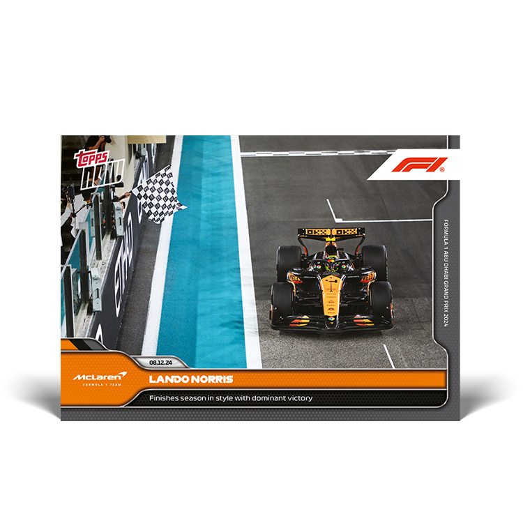 Lando Norris 2024 Formula 1 Topps NOW card 78