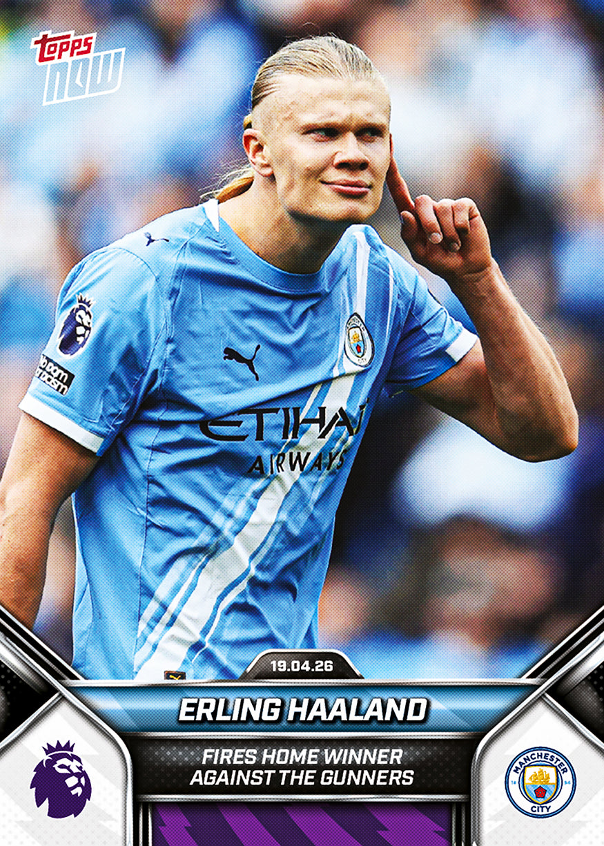 Erling Haaland 2025-26 Premier League Topps NOW card 176