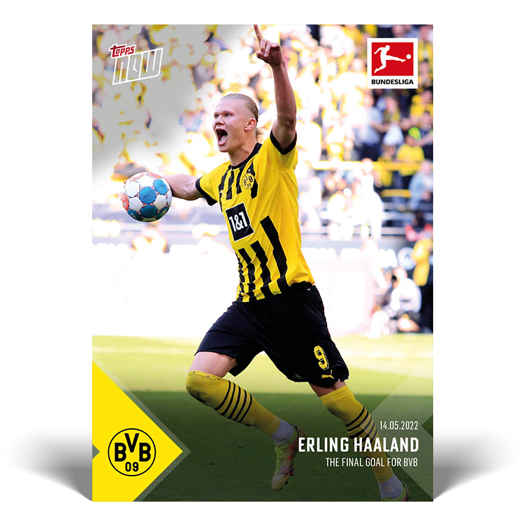 Erling Haaland 2022 Bundesliga Topps NOW card 210