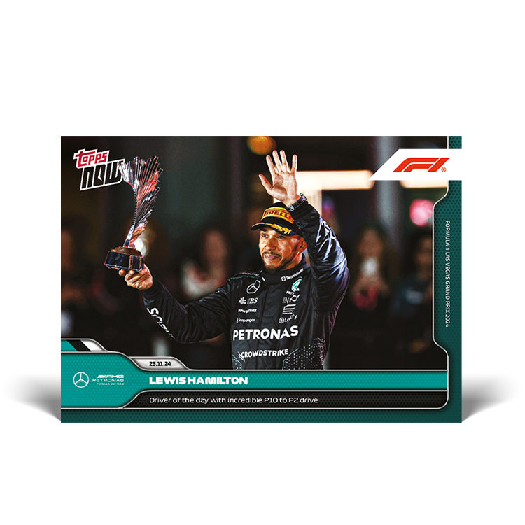 Lewis Hamilton 2024 Formula 1 Topps NOW card 75