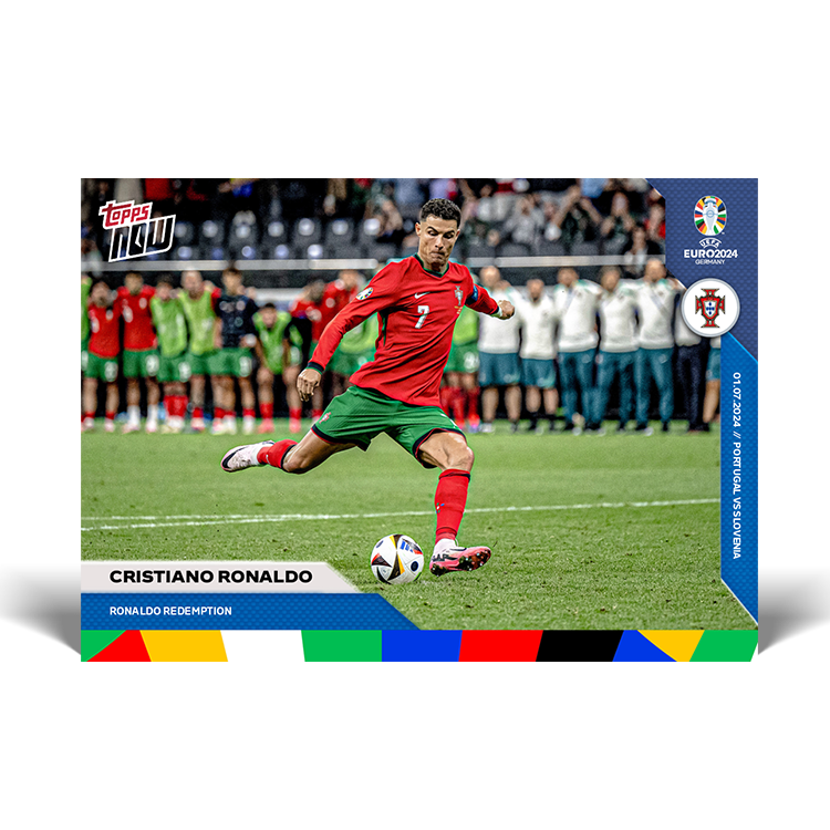 Cristiano Ronaldo UEFA EURO 2024 Topps NOW card 40