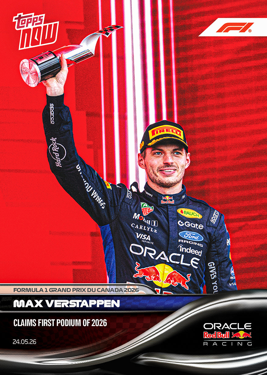 Max Verstappen 2026 Formula 1 Topps NOW card 30