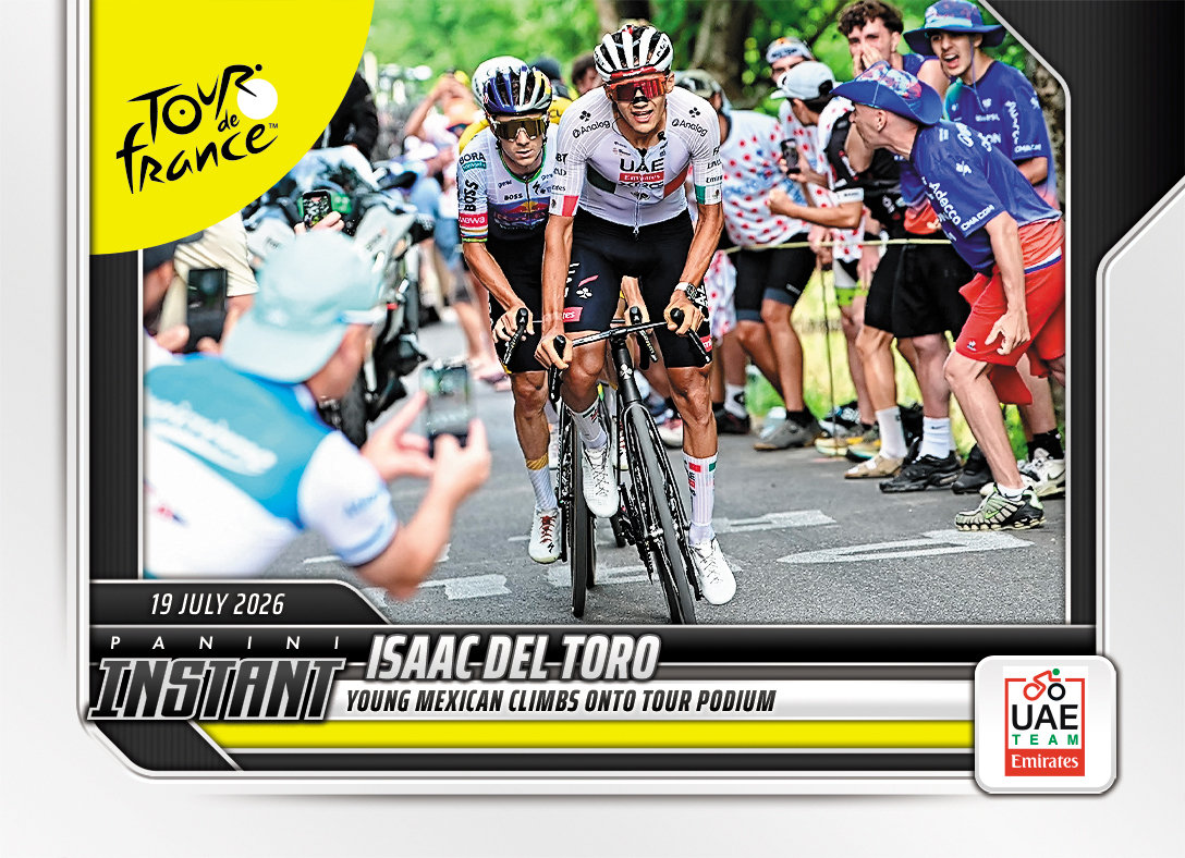 Official Panini product image for Isaac del Toro 2026 Tour de France card 48