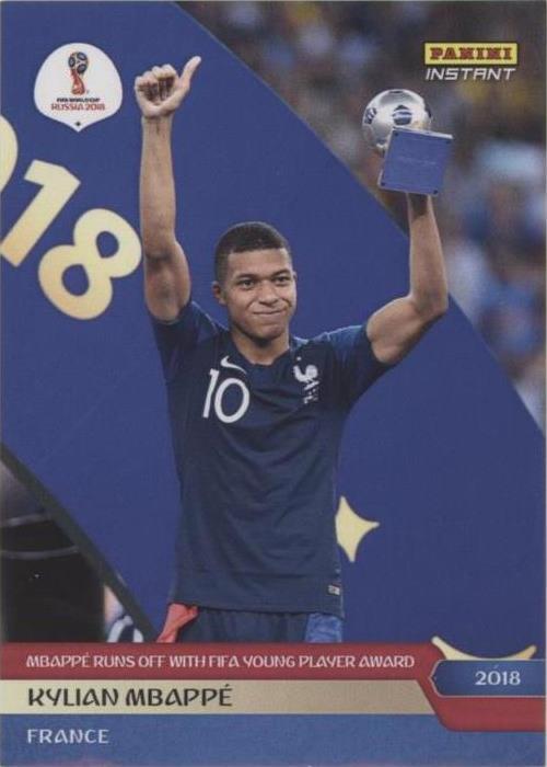Kylian Mbappé 2018 Panini Instant World Cup card 298